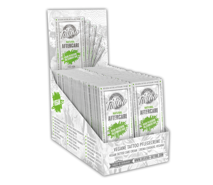 Believa Tattoo Crème de Soin Sachets Display 100 x 5ml